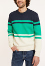 Tri-colored cotton sweater - Dustin