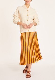 Loose cotton ribbed cardigan - Mardy