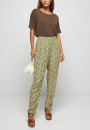 Pantalon à motifs en chaine et trame viscose - Septime 7722 blush - 51 Bordeaux