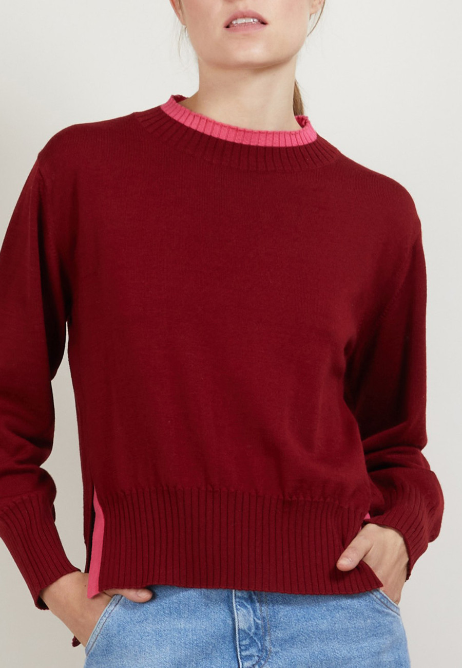 Two-tone wool sweater - Gimmie
