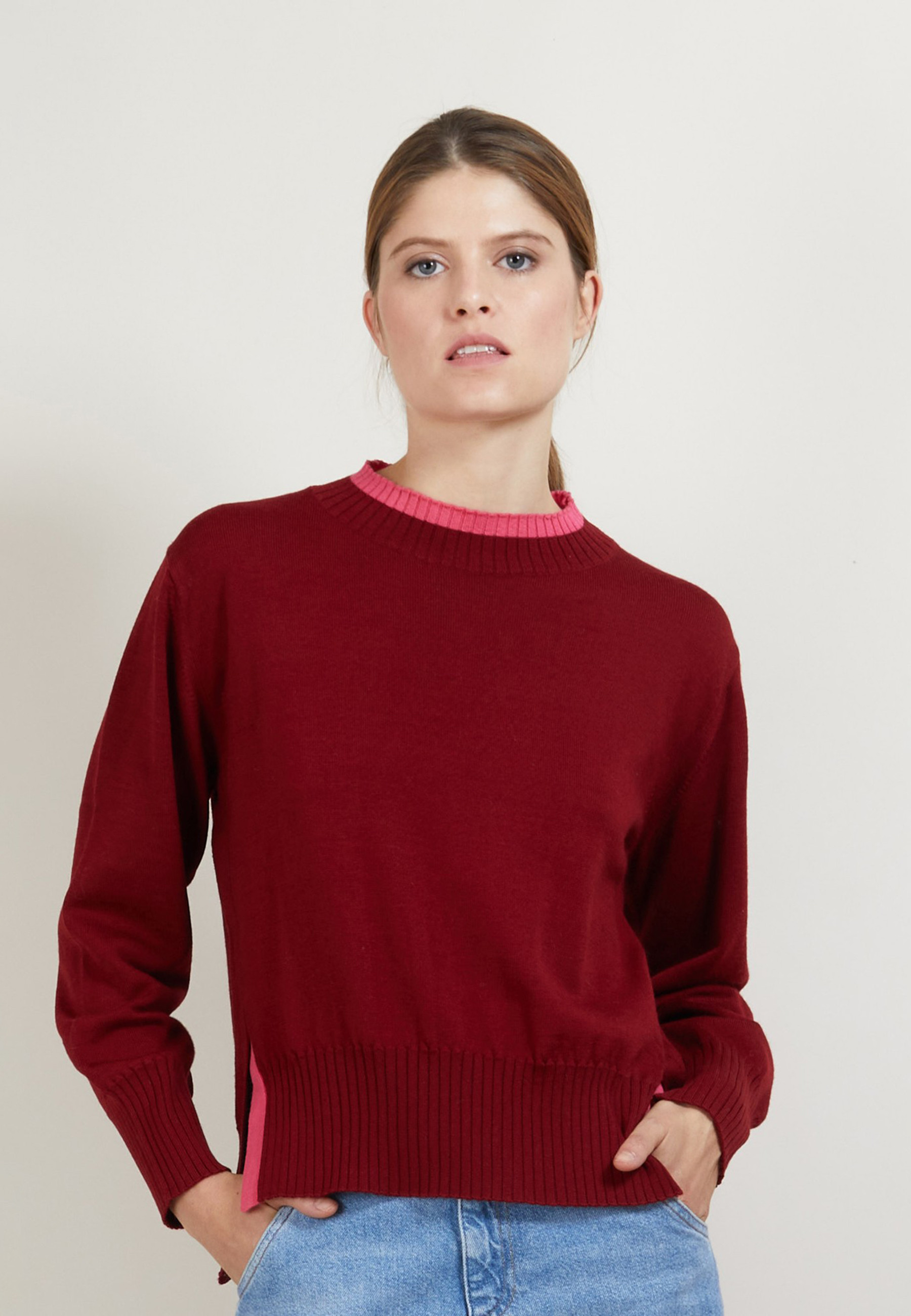 Pull bicolore en laine - Gimmie