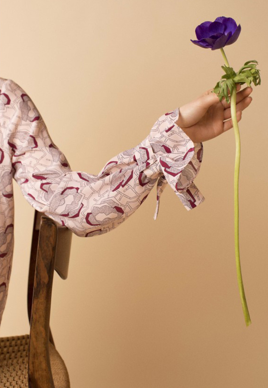 Silk blouse Maison Montagut x Maison Martin Morel - Exode