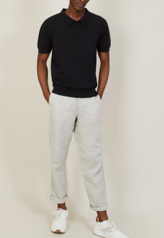 Plain dry cotton polo shirt - Bank