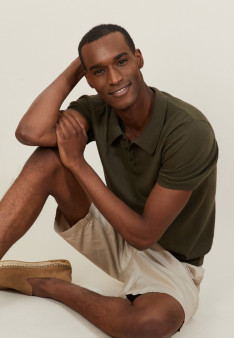 Polo uni en coton sec - Bank