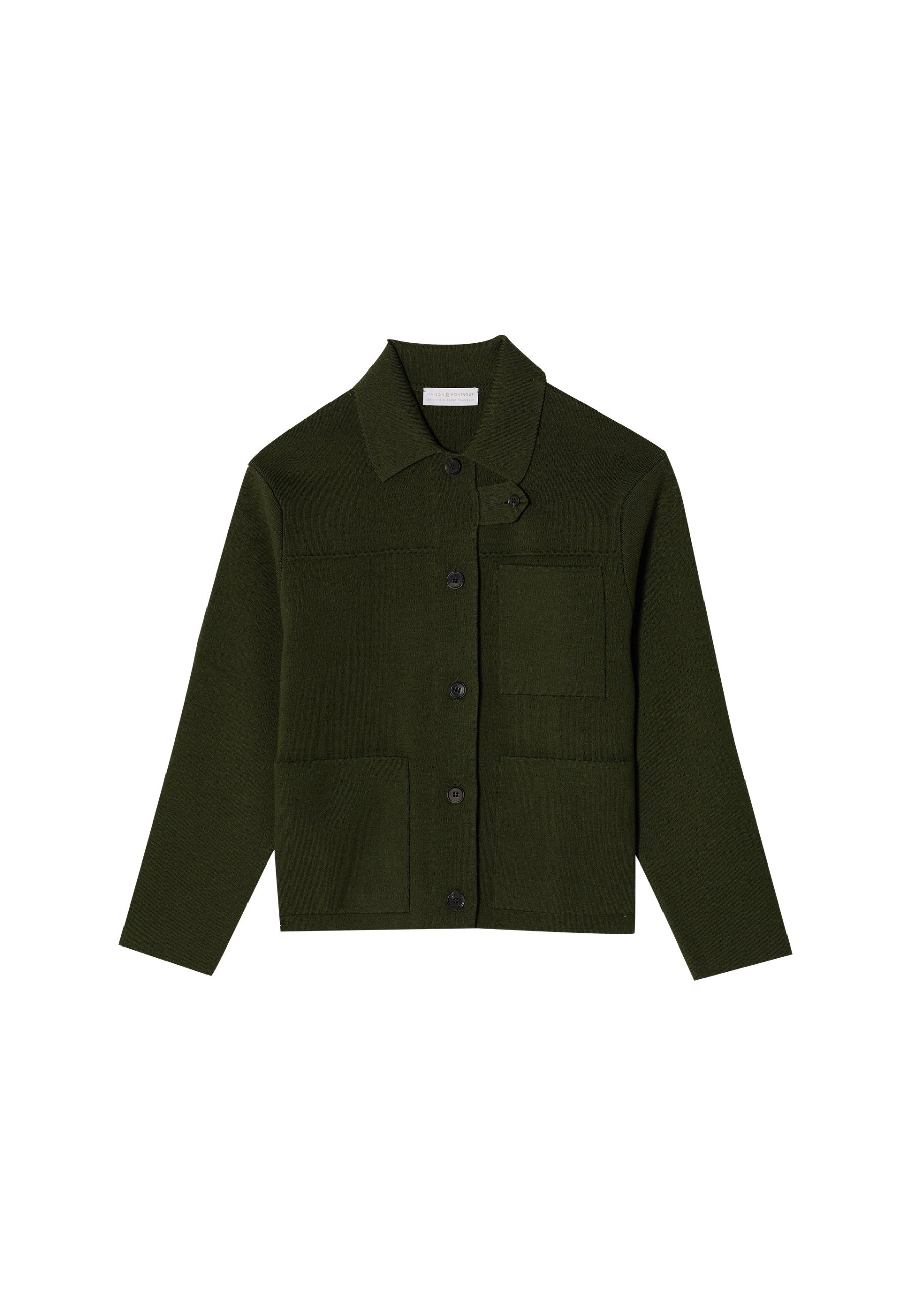 Merino wool jacket with buttons and pockets - Coline