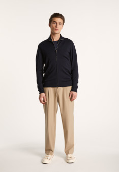 Gilet zippé en 100% laine mérinos - Bastian