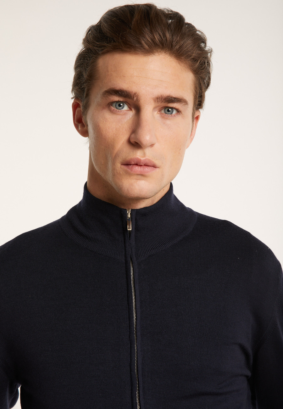 Men's zip-up merino wool cardigan - Estian