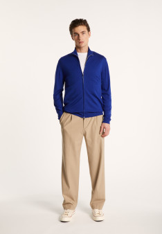 Gilet zippé en 100% laine mérinos - Bastian