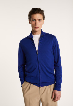 Gilet zippé en 100% laine mérinos - Bastian