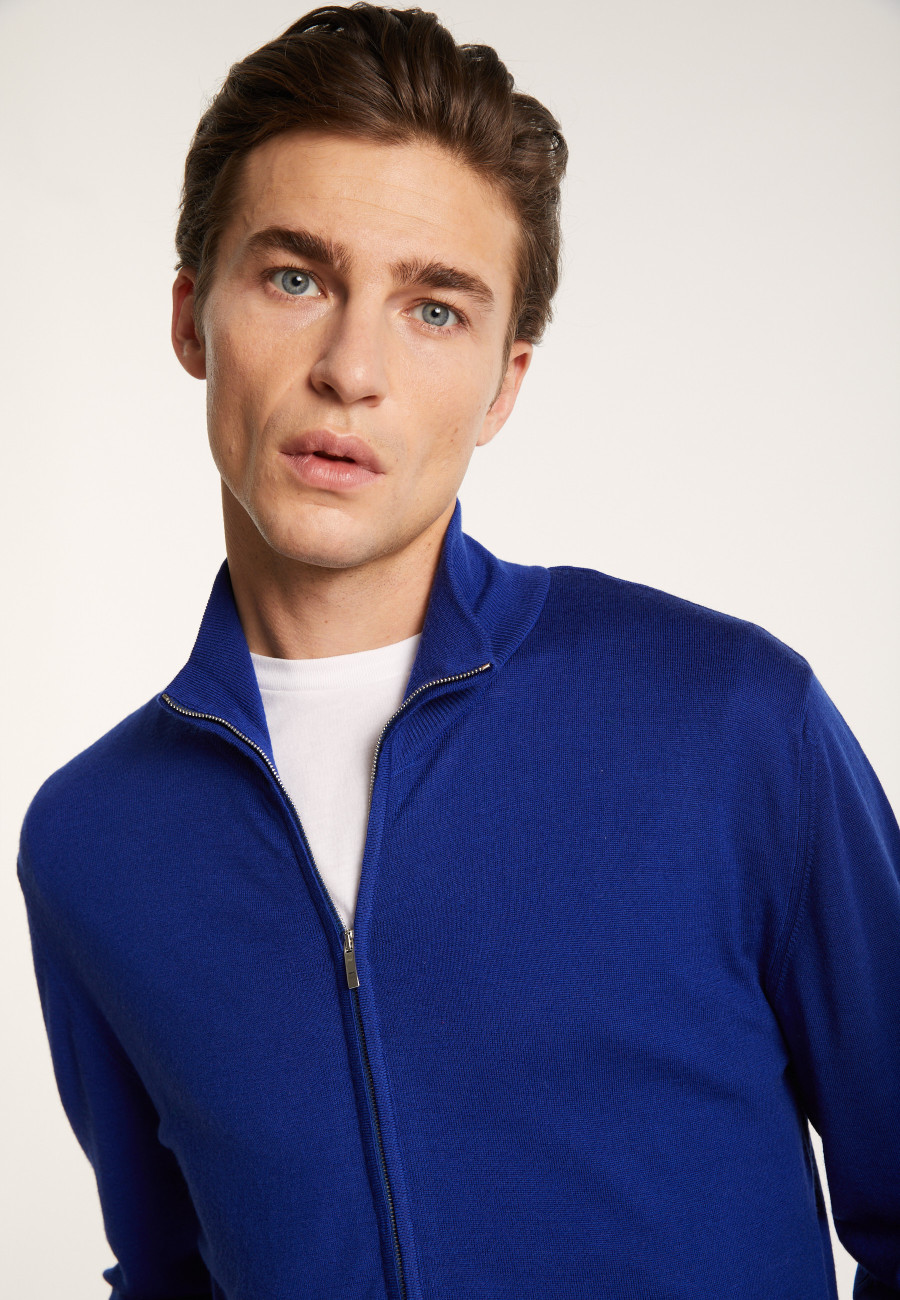Men's zip-up merino wool cardigan - Estian