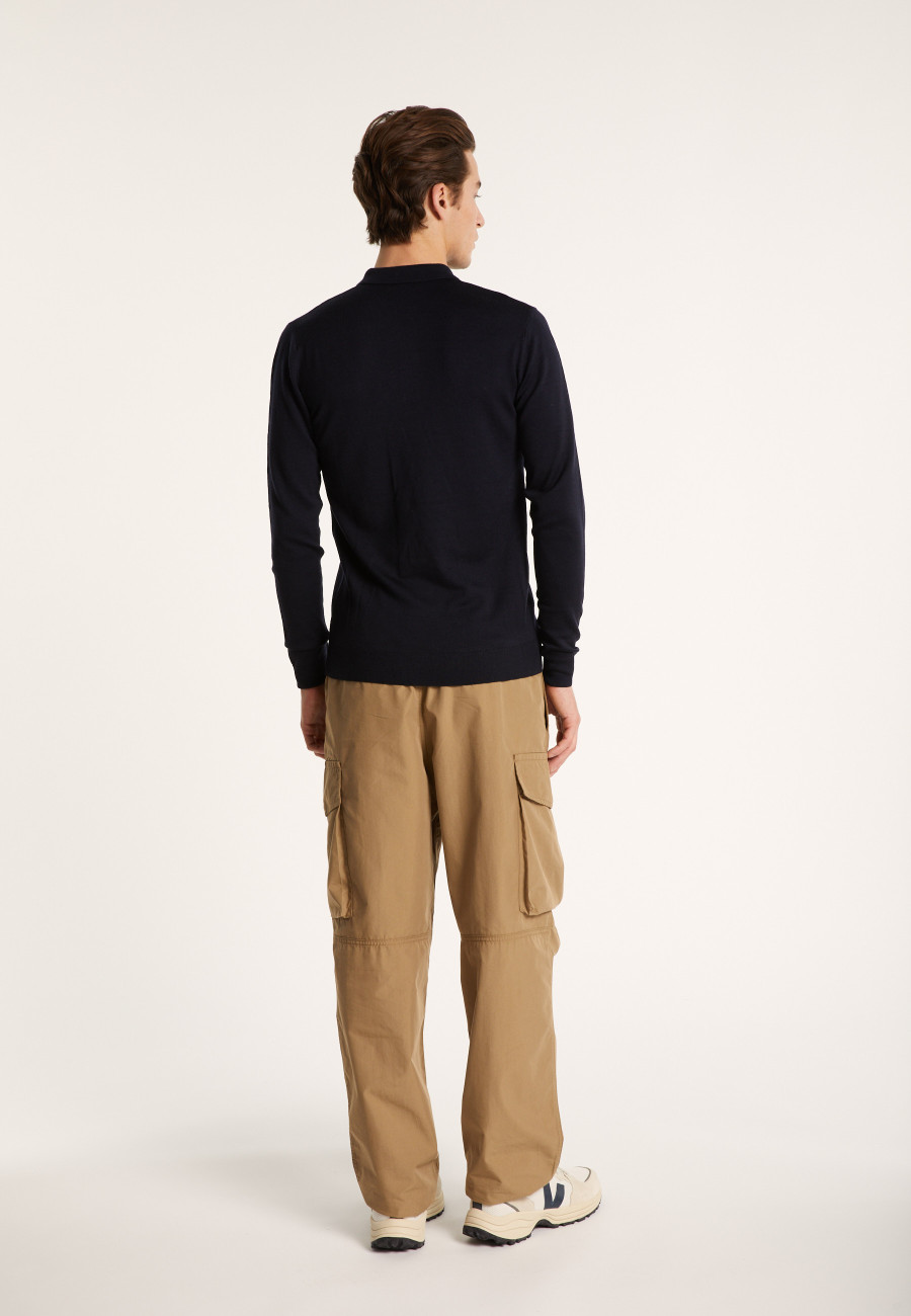 Merino wool polo neck sweater - Eni