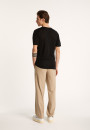 T-shirt col rond en lin flammé - Boséa 6851 maquis - 83 Kaki