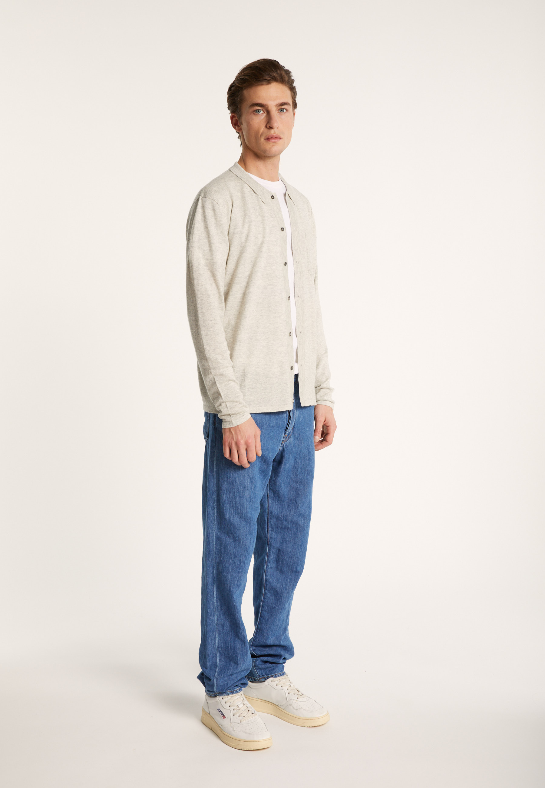 Long-sleeved cashmere linen shirt - Bazar
