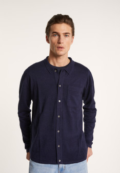 Long-sleeved cashmere linen shirt - Bazar