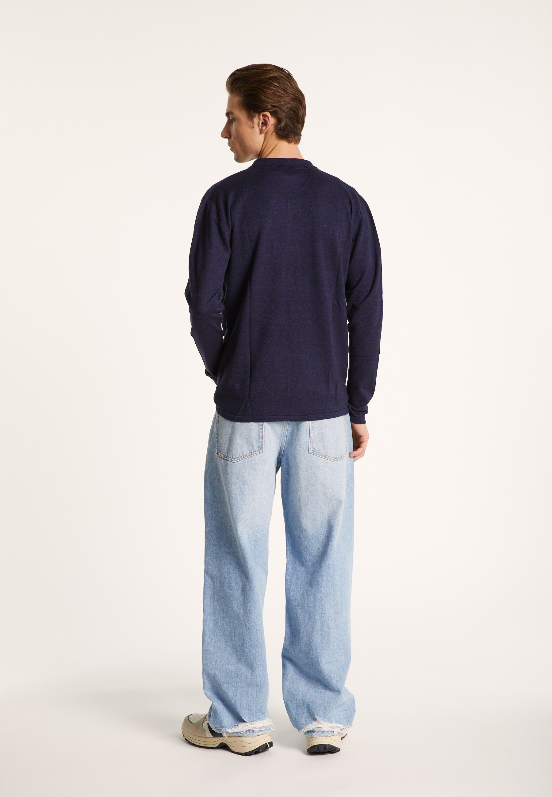 Chemise manches longues en lin cachemire - Bazar