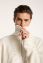 Pull col camionneur en gros coton bio - Bill 7200 blanc - 02 Blanc