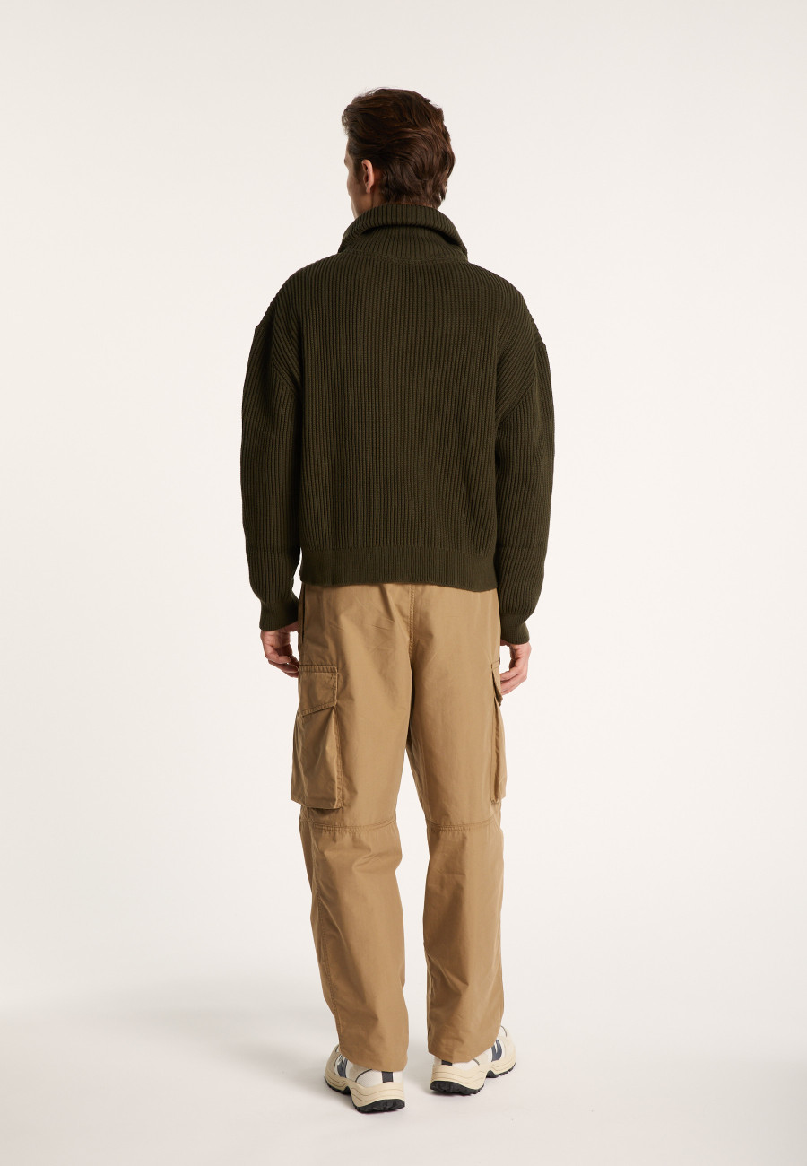 Pull col camionneur en gros coton - Bill