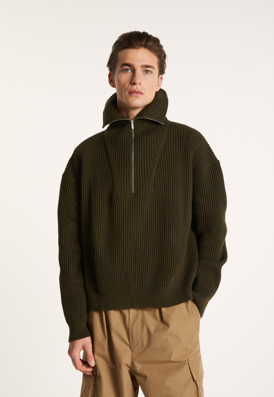 Pull col camionneur en gros coton - Bill