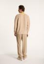 Pull bicolore en gros coton bio - Pacome 7307 sahara/mimosa - 13 Beige moyen