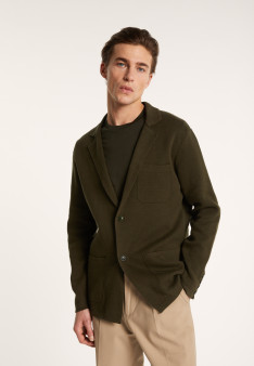 Blazer à poches en coton - Bacari 7212 fusain - 83 Kaki