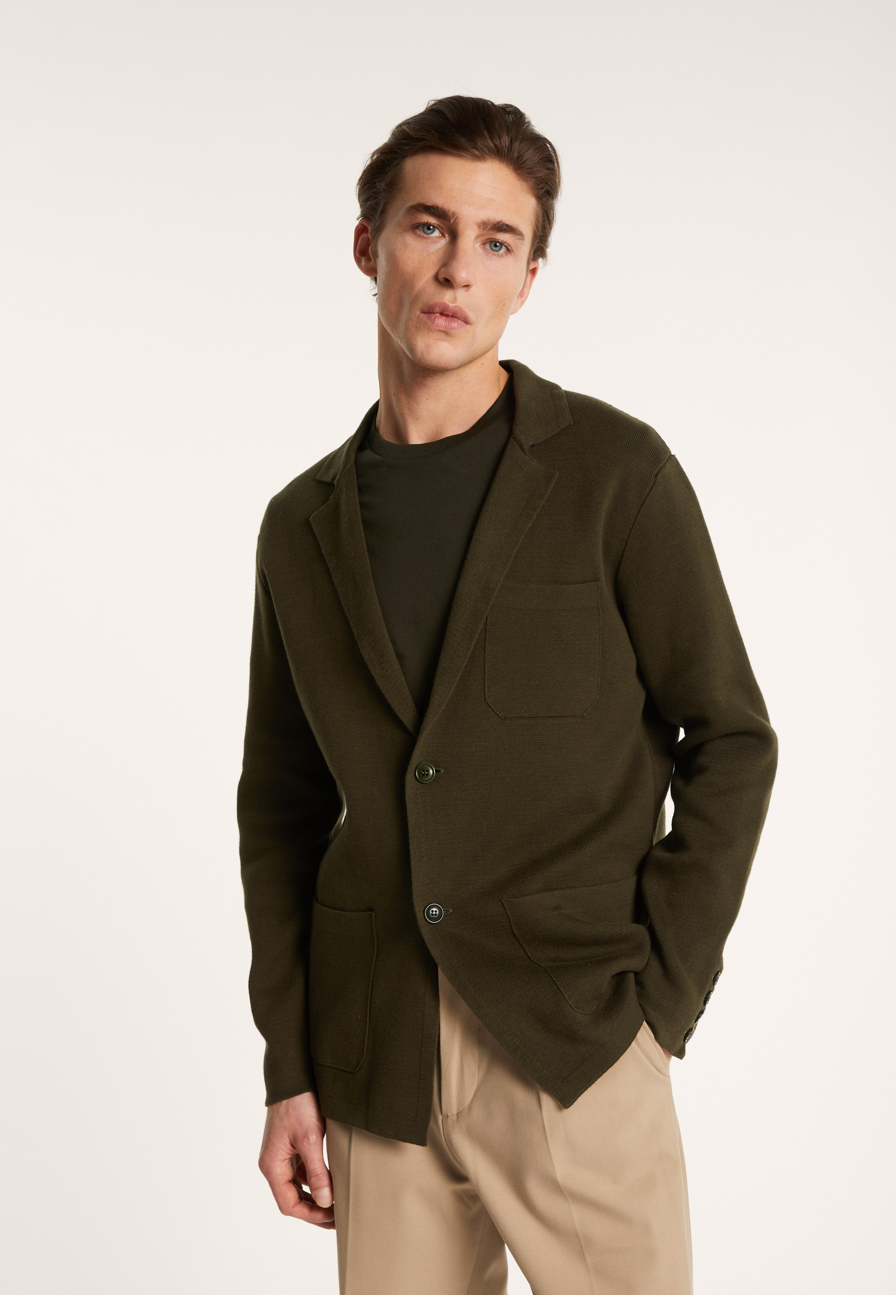 Cotton blazer with pockets - Bacari