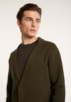 Blazer à poches en coton - Bacari 7212 fusain - 83 Kaki