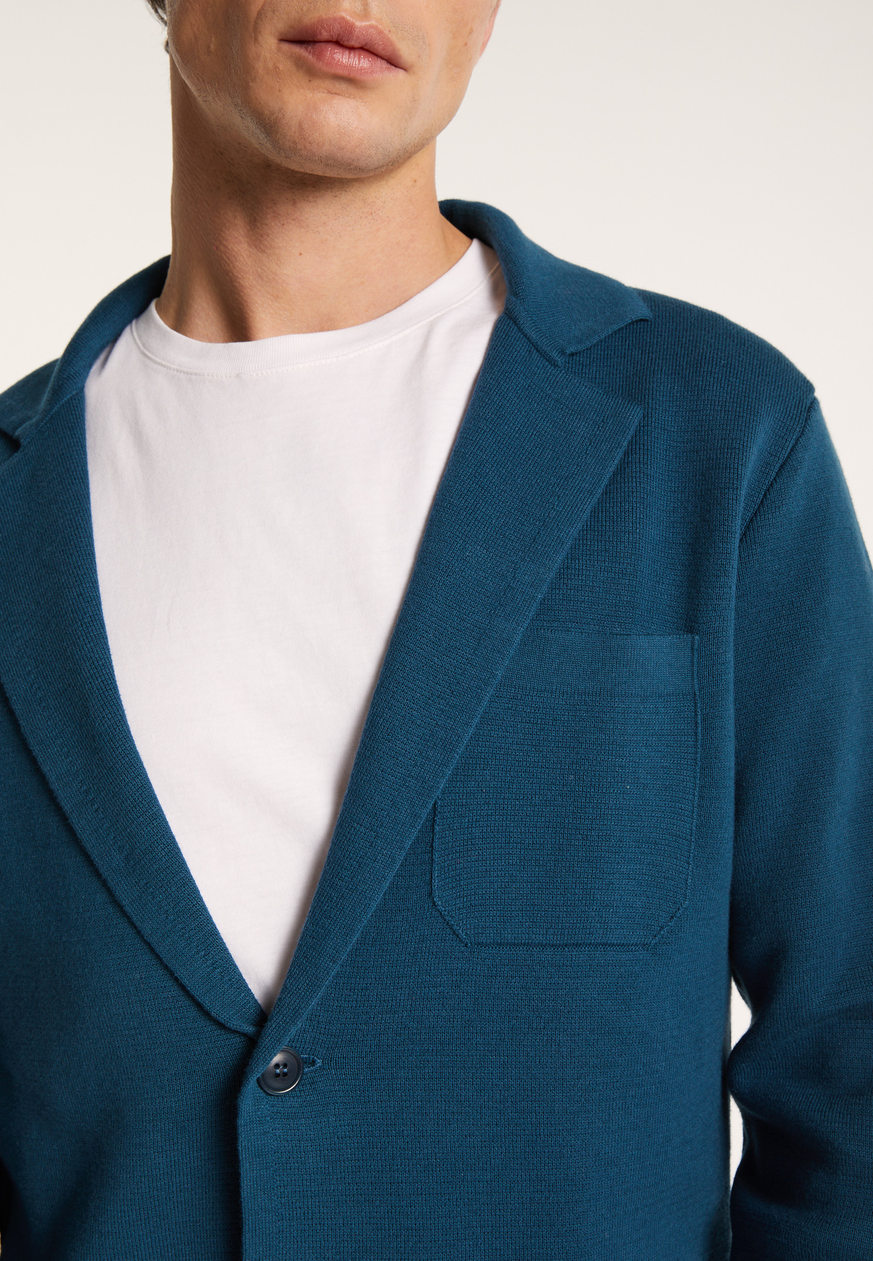 Blazer à poches en coton - Bacari 7212 fusain - 83 Kaki