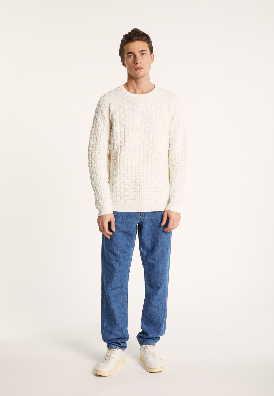 Cotton raglan sleeve sweater - Pepino