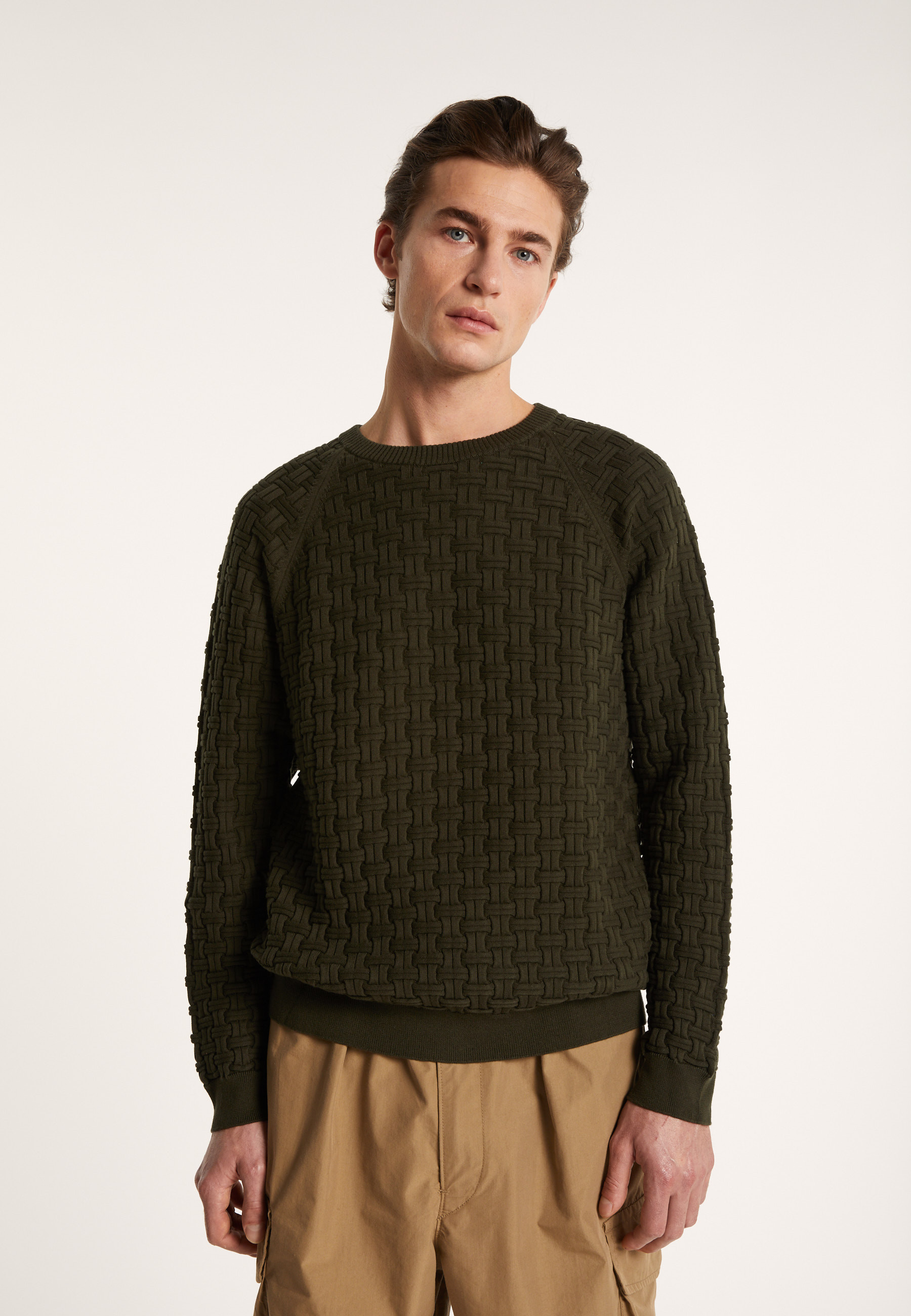 Organic cotton raglan sleeve sweater - Pepino