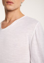 T-shirt col tunisien en lin flammé - Blayne 7230 epice - 46 Marron clair