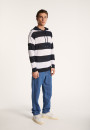 Two-tone hoodie in slub linen - Philip