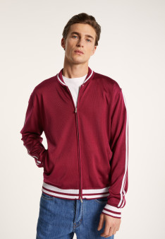 Zipped cardigan in Fil Lumière - Paddy