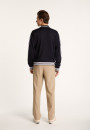 Zipped cardigan in Fil Lumière - Paddy