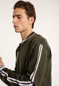 Zipped cardigan in Fil Lumière - Paddy