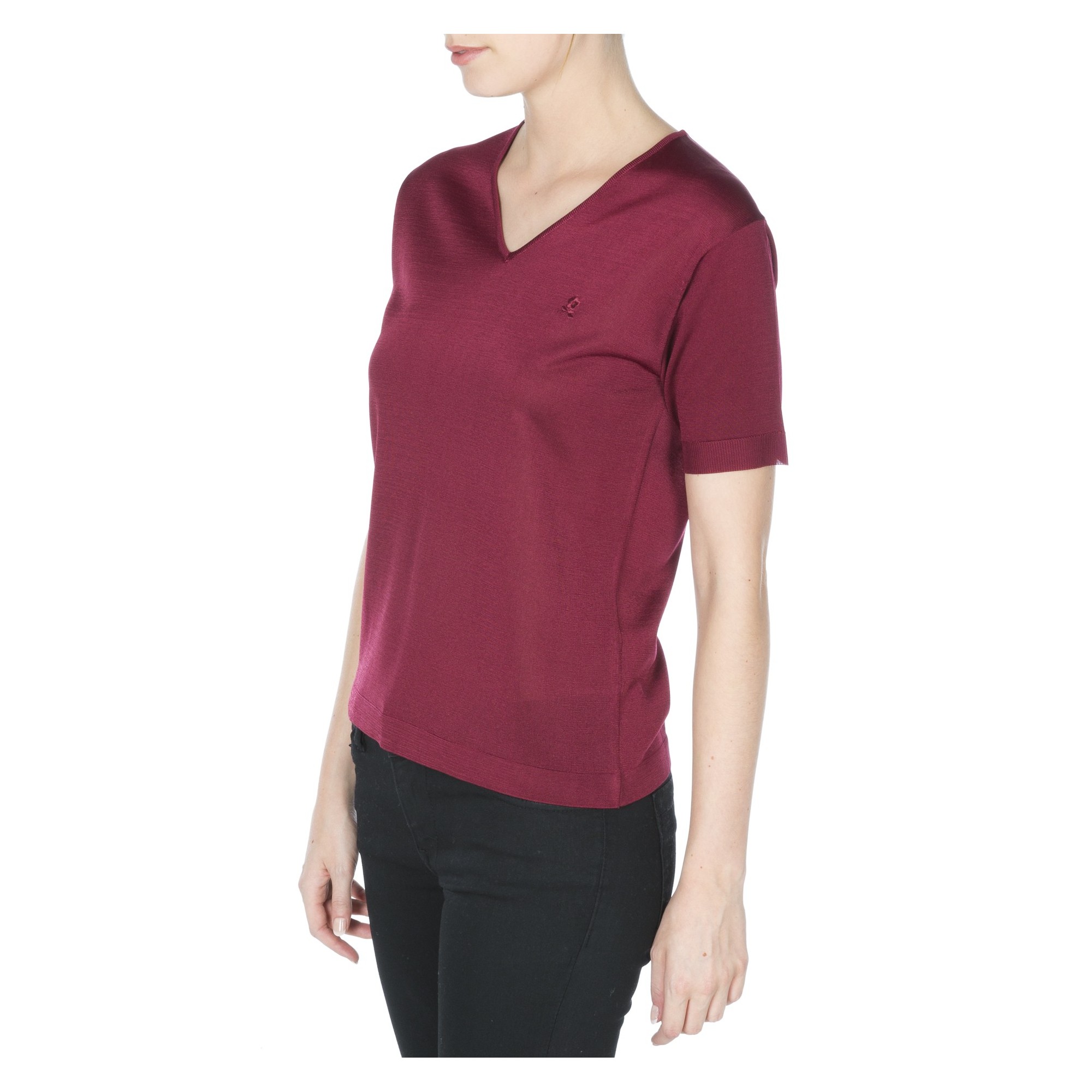 Woamn V collar tshirt Fil Lumière Débora