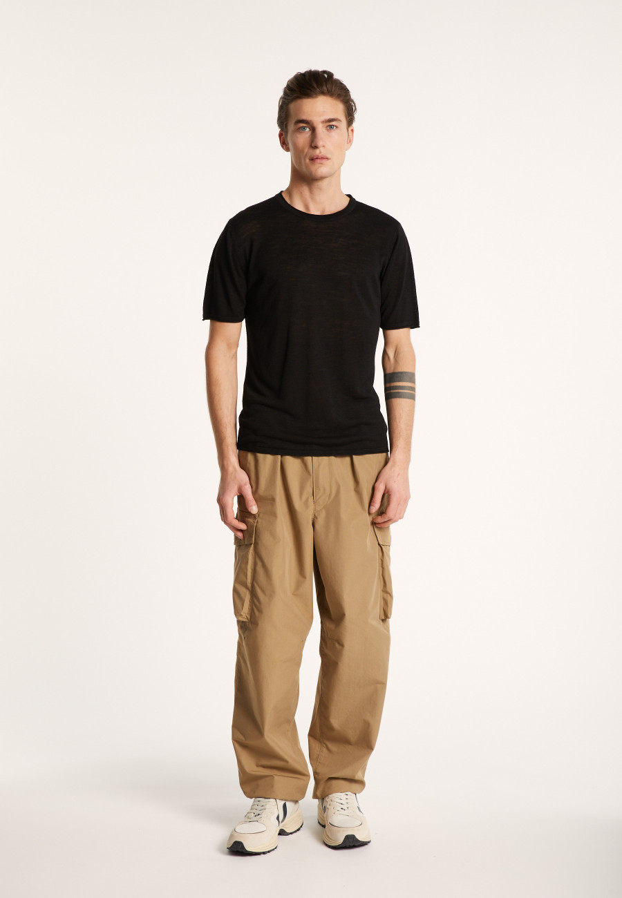 T-shirt col rond en lin flammé - Renaud