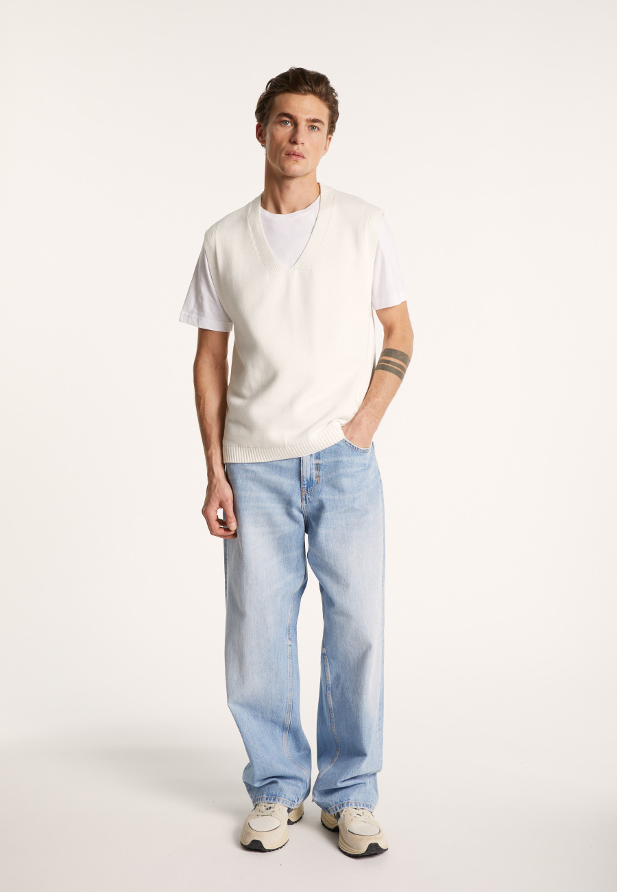 Sleeveless Organic Cotton Sweater - Isodor