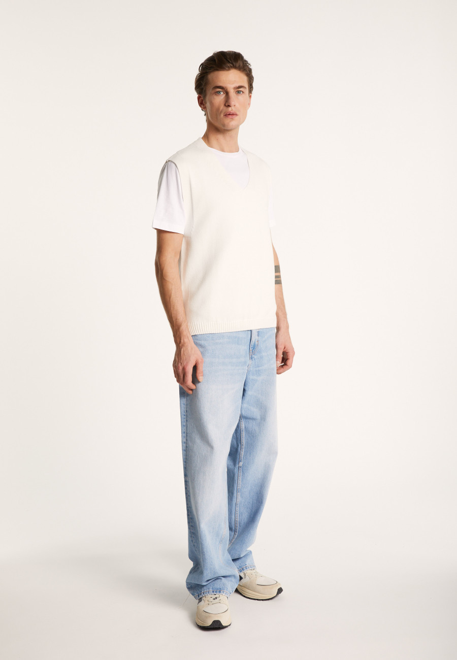 Pull unisexe sans manches en coton bio - Isodor