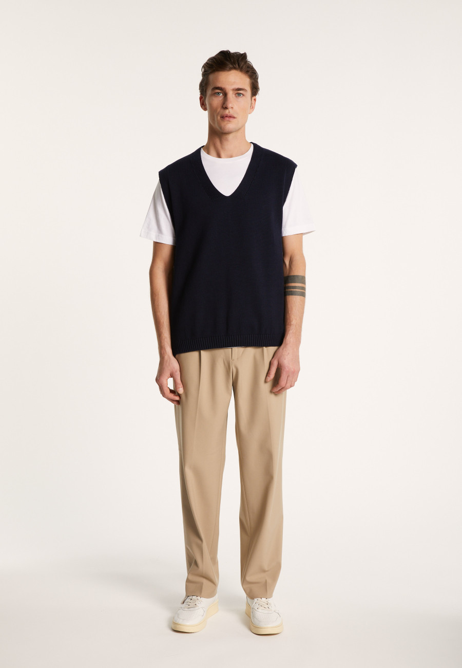 Pull unisexe sans manches en coton bio - Isodor