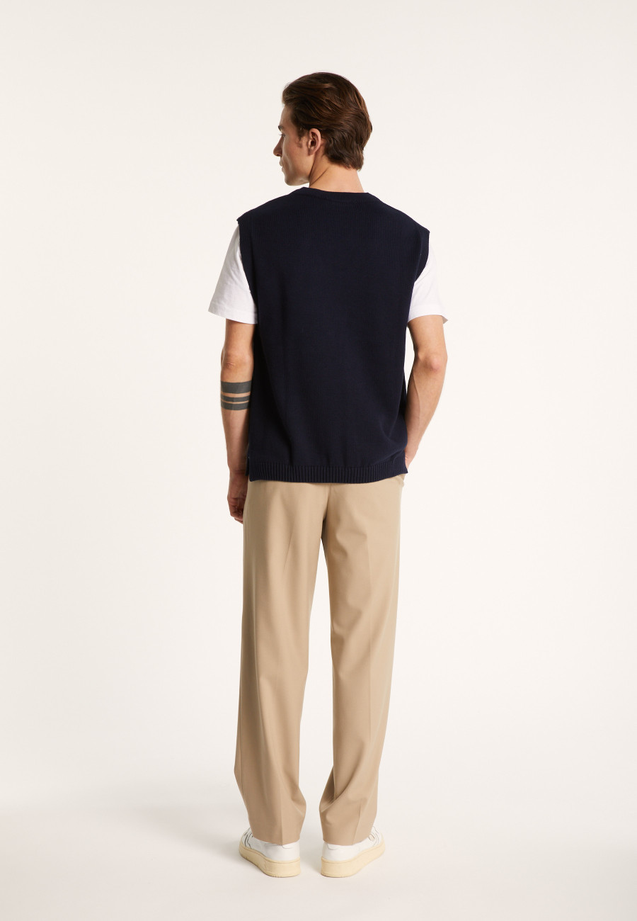 Sleeveless Organic Cotton Sweater - Isodor