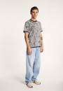 T-shirt col rond à motifs - Isham