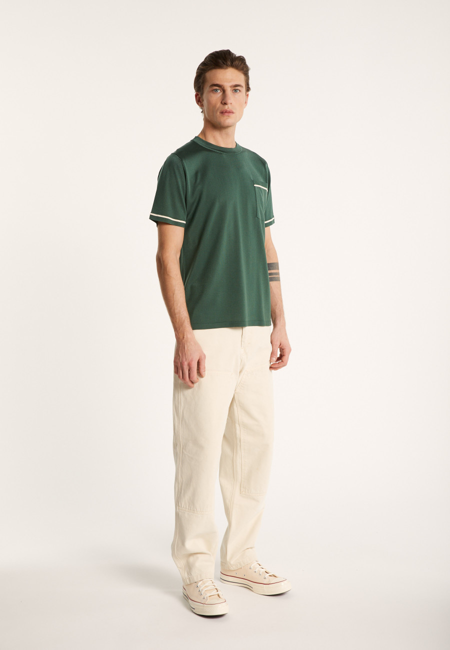 Two-tone T-shirt in Fil Lumière - Indiana