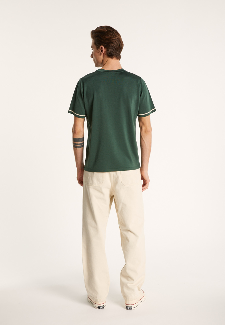 Camiseta bicolor en Fil Lumière - Indiana