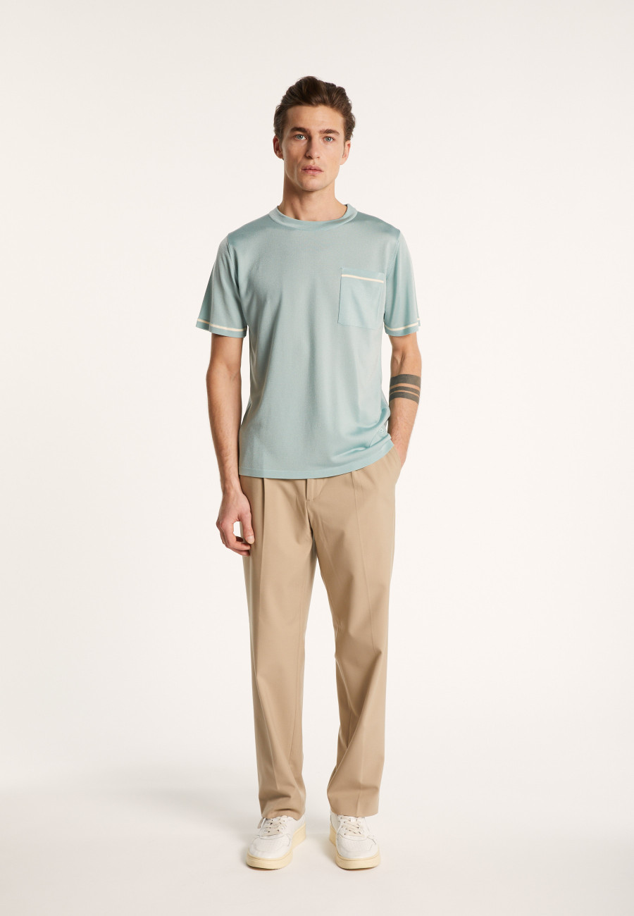 Two-tone T-shirt in Fil Lumière - Indiana