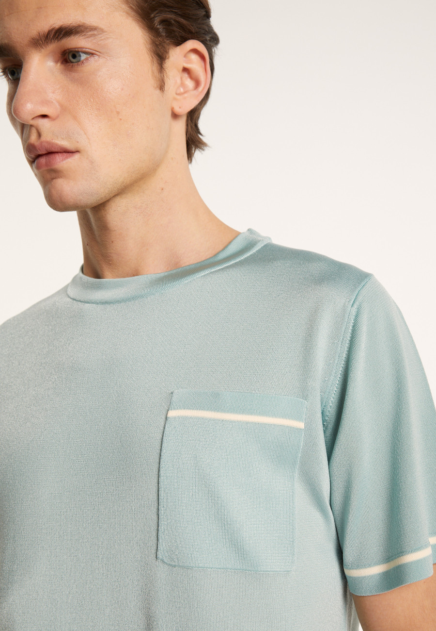 Two-tone T-shirt in Fil Lumière - Indiana