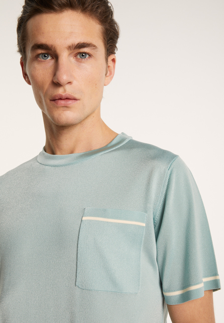 Two-tone T-shirt in Fil Lumière - Indiana