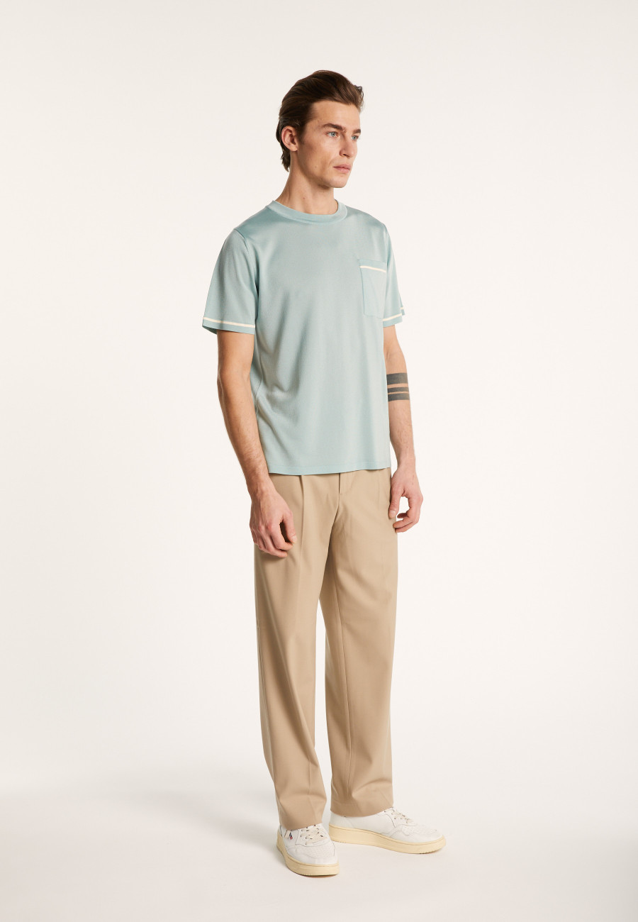 Two-tone T-shirt in Fil Lumière - Indiana