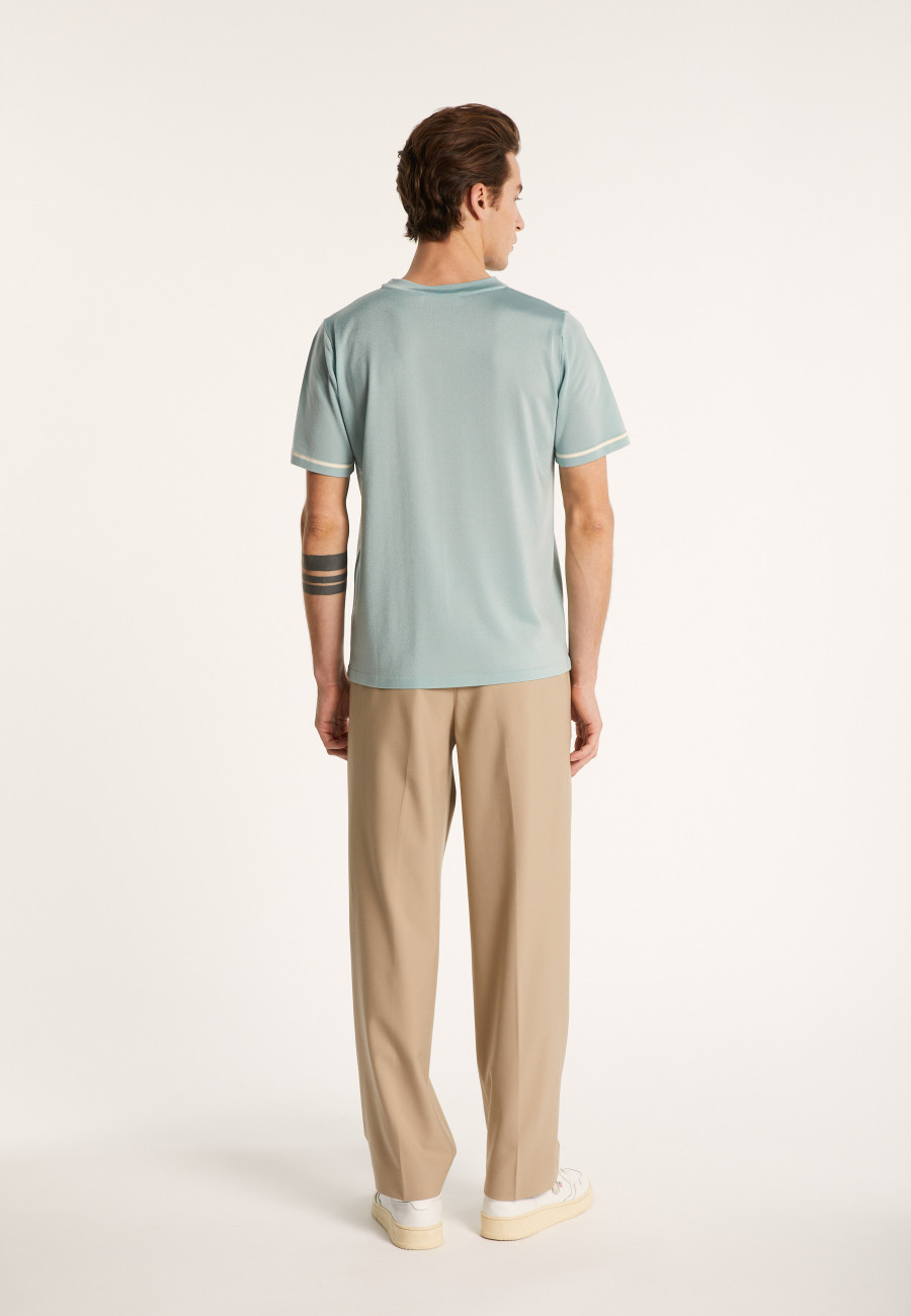 Camiseta bicolor en Fil Lumière - Indiana