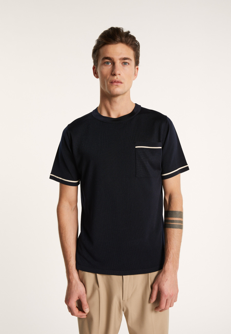 Two-tone T-shirt in Fil Lumière - Indiana