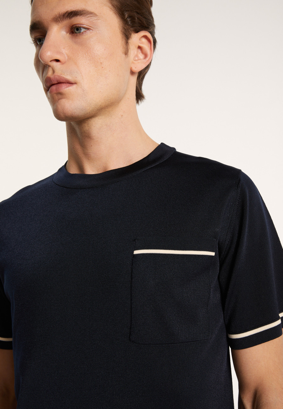 T-shirt bicolore en Fil Lumière - Indiana